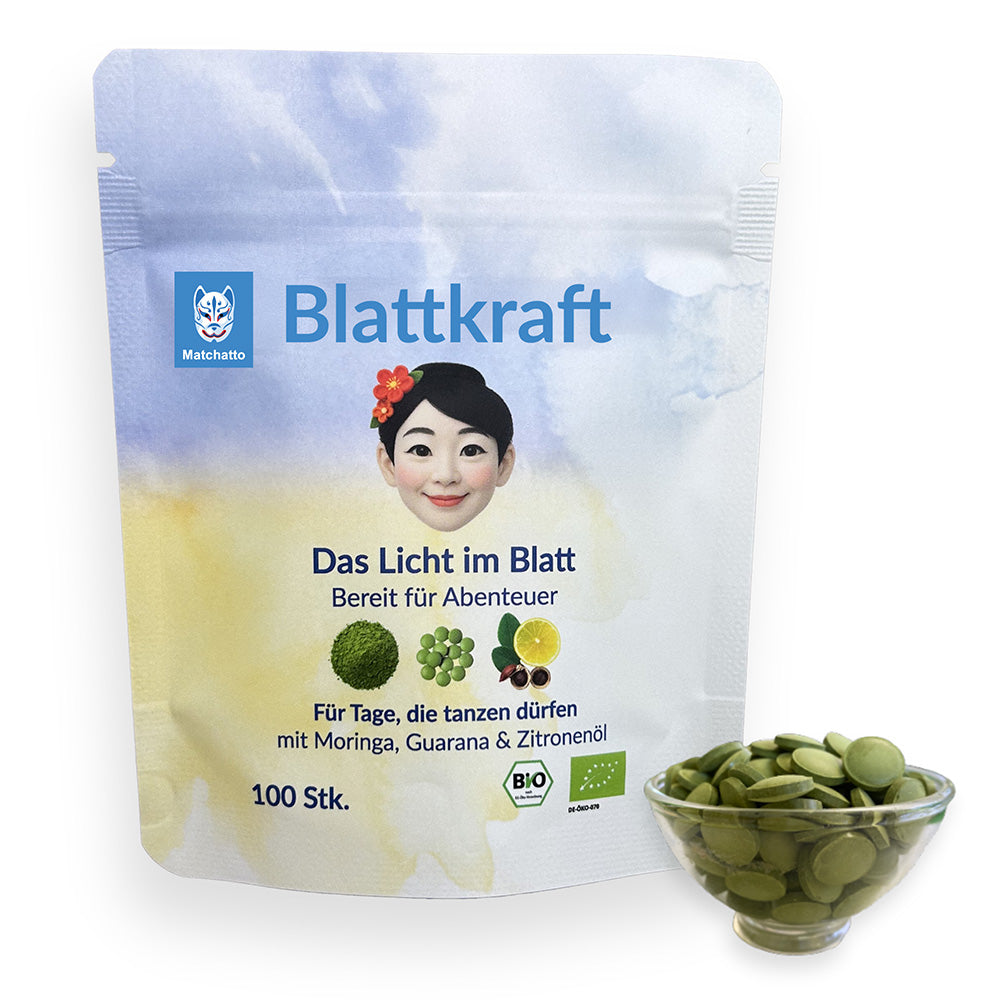 Blattkraft Matcha Guarana Zitrone