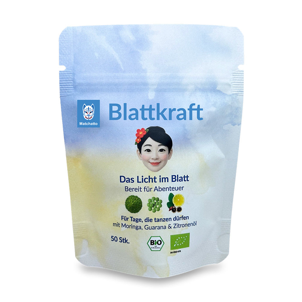 Blattkraft Matcha Guarana Zitrone