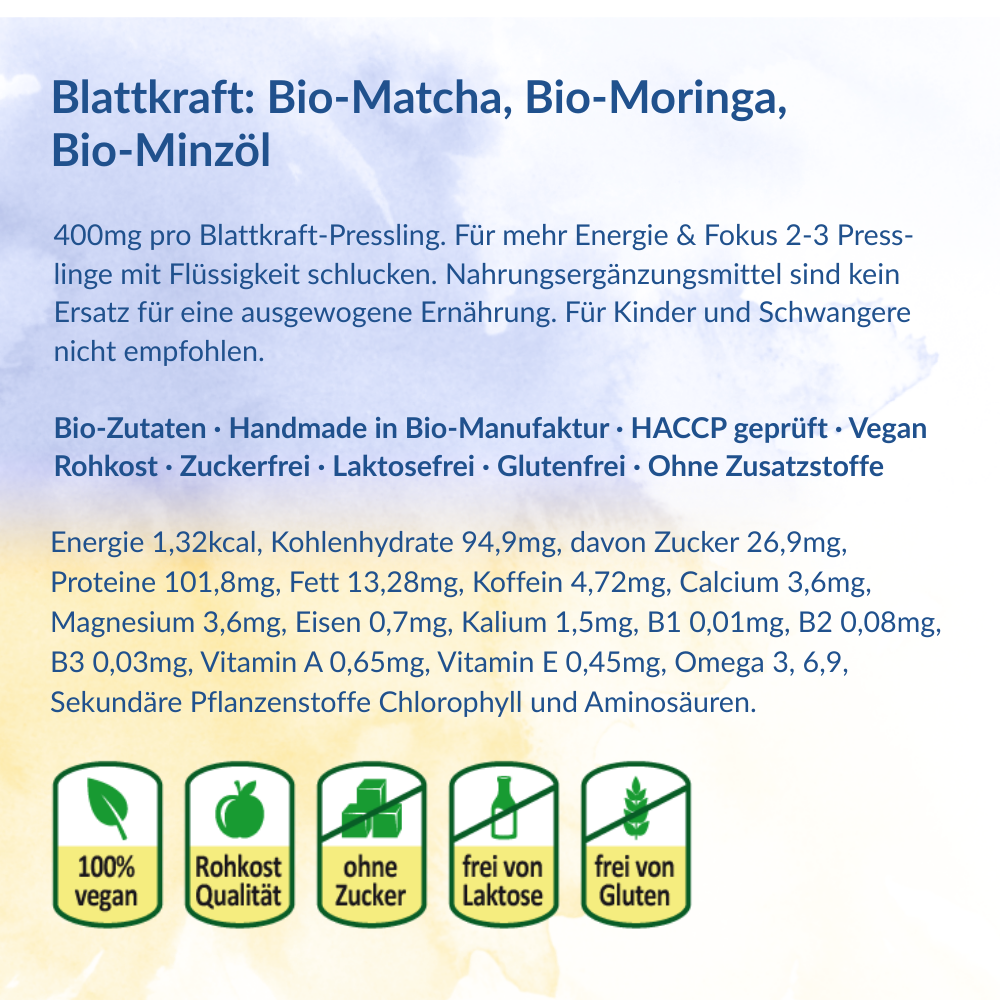 Blattkraft Matcha Minze