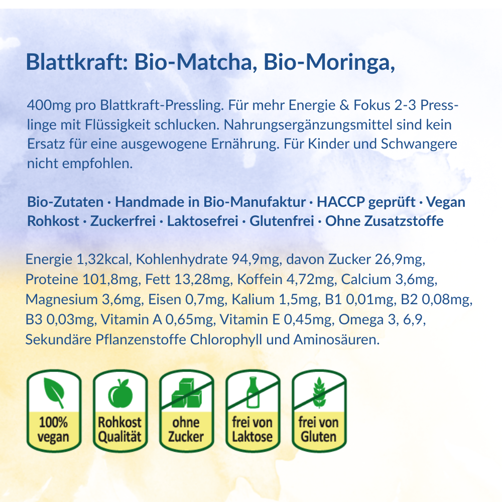 Blattkraft Matcha Moringa