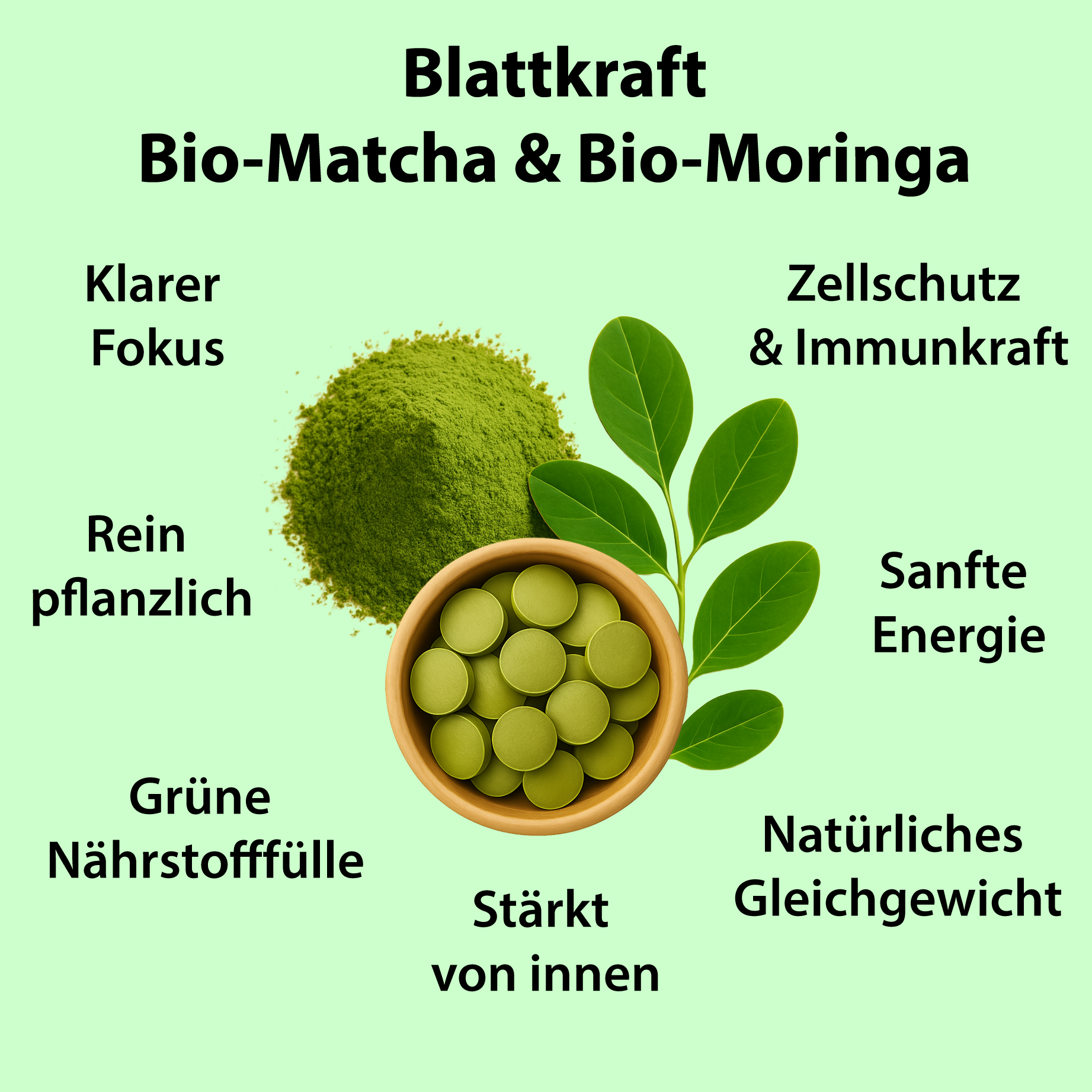 Blattkraft Matcha Moringa